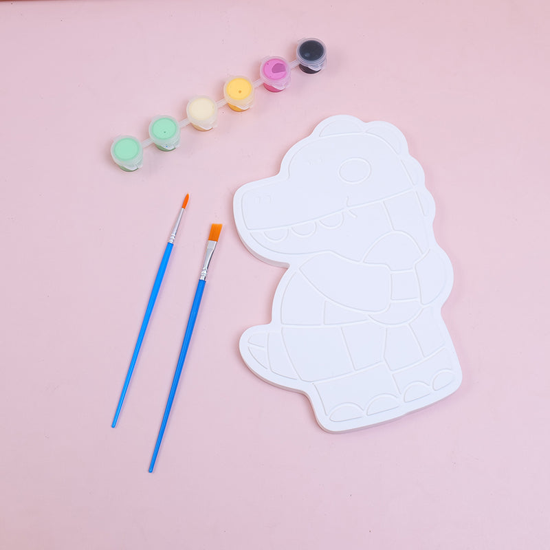 Crazy coloring - color block painting - puppy