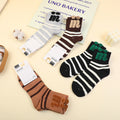 M letters Women's mid-calf cotton socks