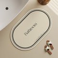Moonlight White Round Diatomite Mat