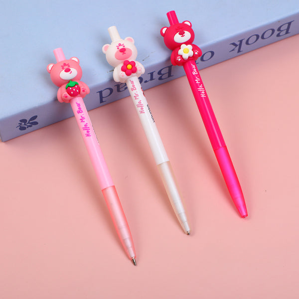 Strawberry Pink Bear Automatic Pencil (0.5mm lead)