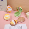 Cute Oval Folding Mirror Comb