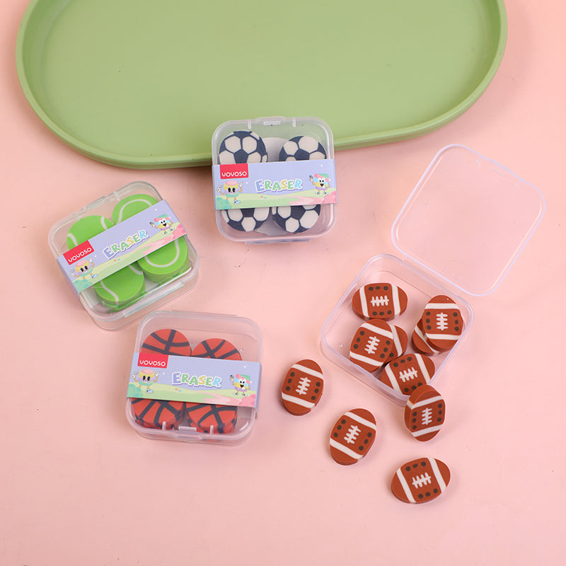 QH-8575 Sports Games Eraser 10pcs