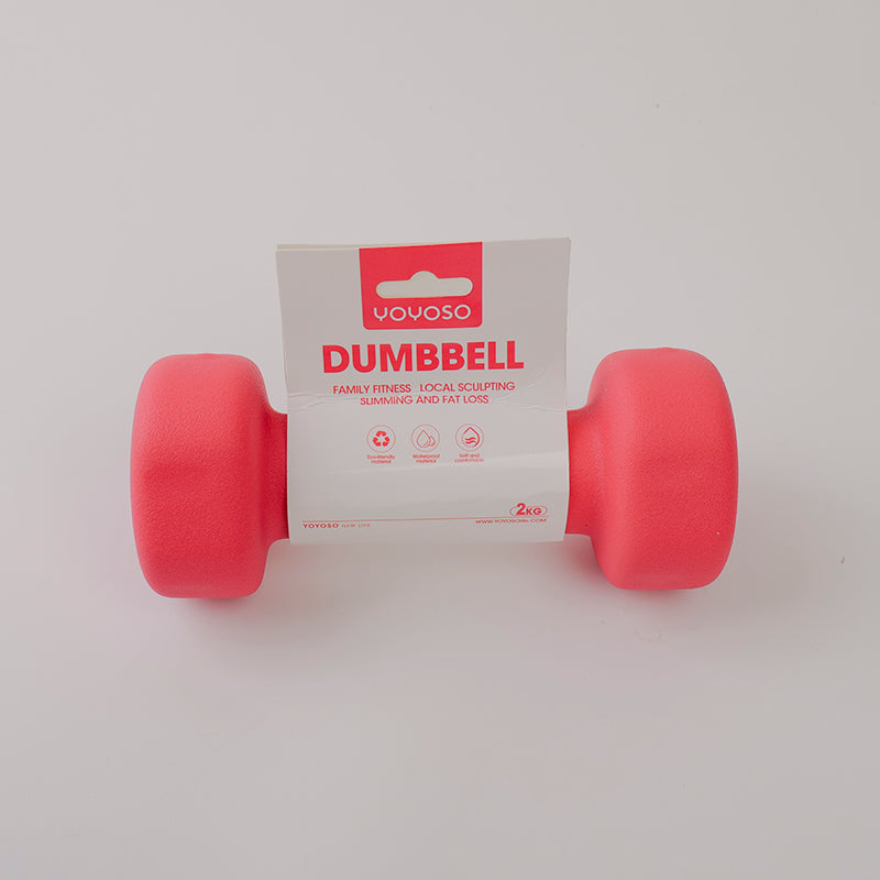 Pink Dip plastic Dumbbell 1kg