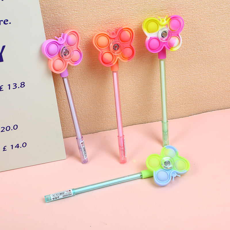 Gradient Butterfly Windmill Neutral Pen-Blue