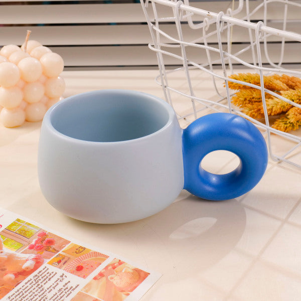 HS-TCB6001 Round-Belly Circle Mug 320ml - Blue