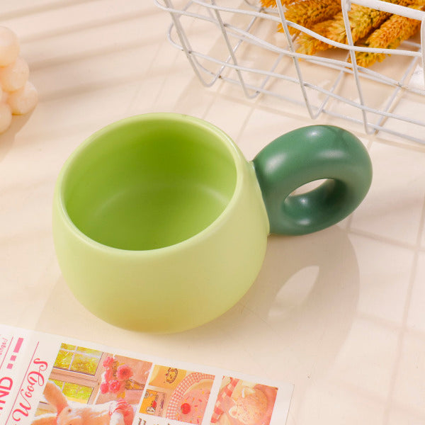 HS-TCB6001 Round-Belly Circle Mug 320ml - Green