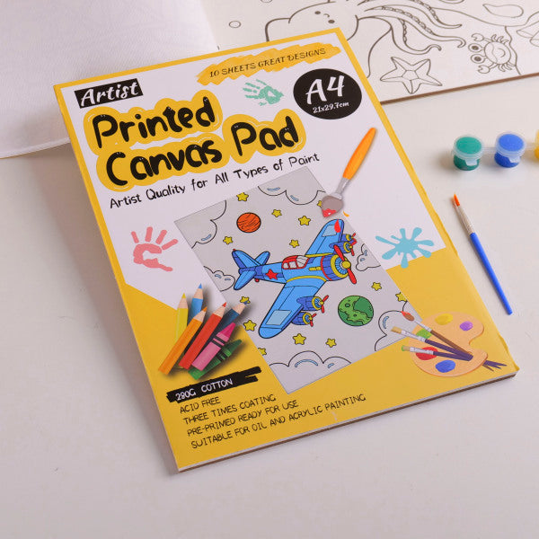 Dream City - A4 Canvas Coloring Book 10pcs