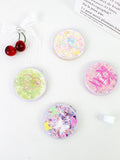 Minimalist Round Rhinestone Mirror