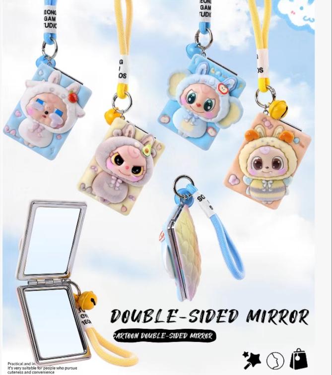 Cute 3D Mirror with Soft Vinyl Face