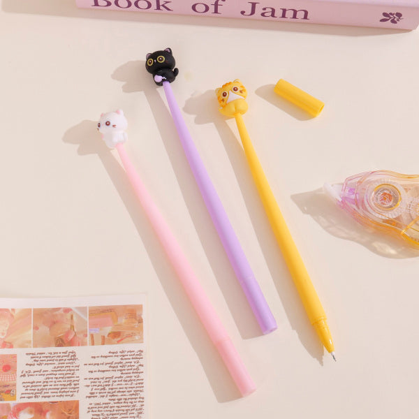 7109 Energetic Kitty Series – Shake Gel Pen – Black Ink