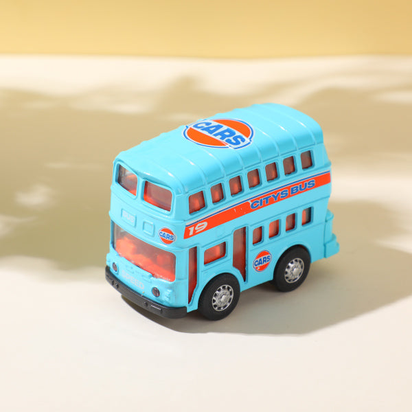 MY66-Q2214 Gulf Mini Alloy Double-Decker Bus 1:36