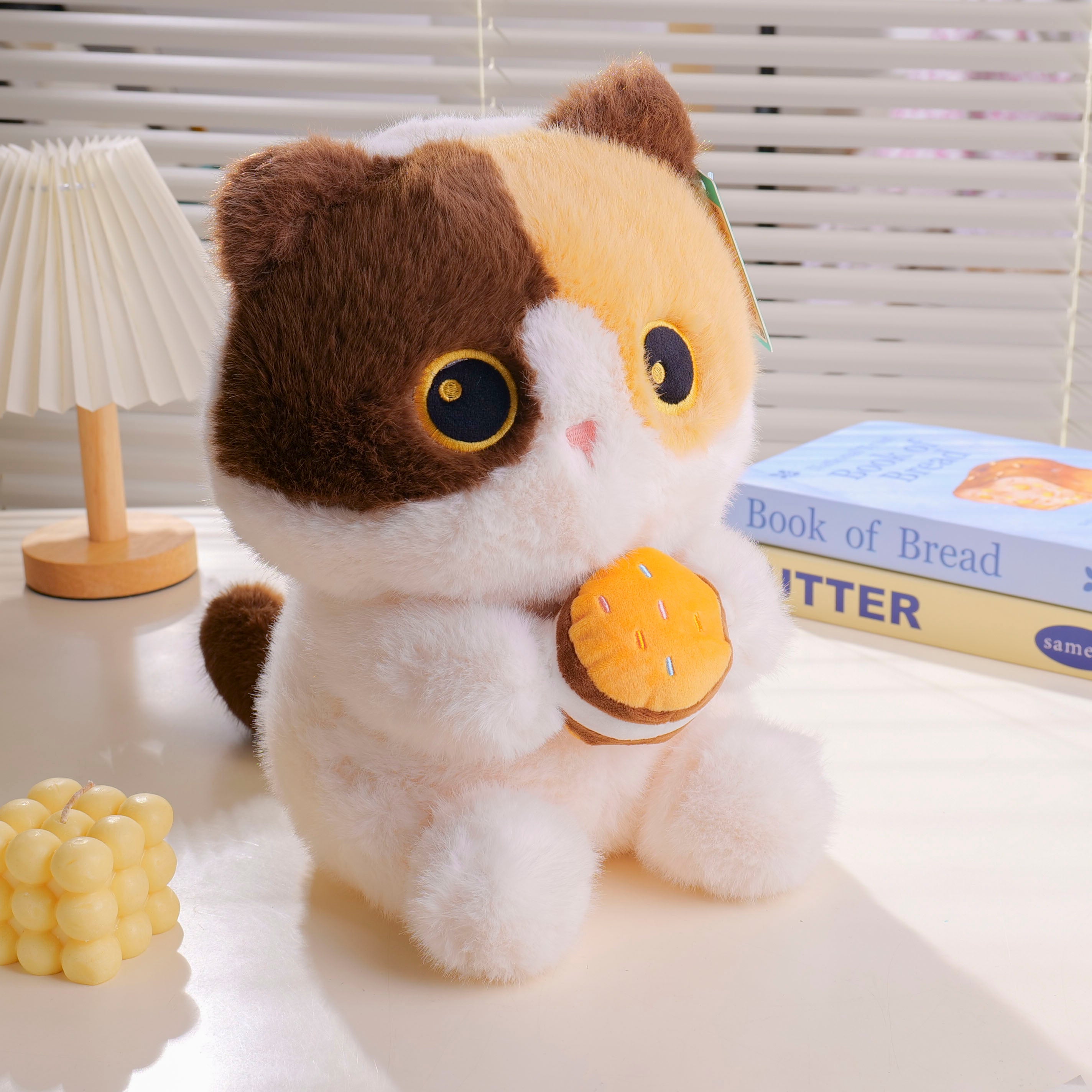 (HY-MR8006) Cute Calico Cat Series Sitting Plush Toy - 32cm