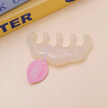 White Moonlight Series Cloud Five-Tooth Meridian Comb