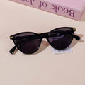 HS-CRYJ8008Cat-Eye Women's Sunglasses - Black