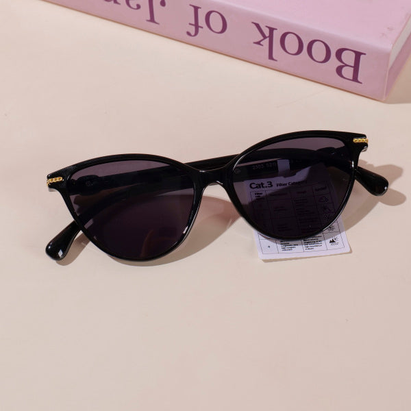 HS-CRYJ8008Cat-Eye Women's Sunglasses - Black