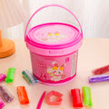 Pink Round Bucket 24-Color Modeling Clay - Large Bucket