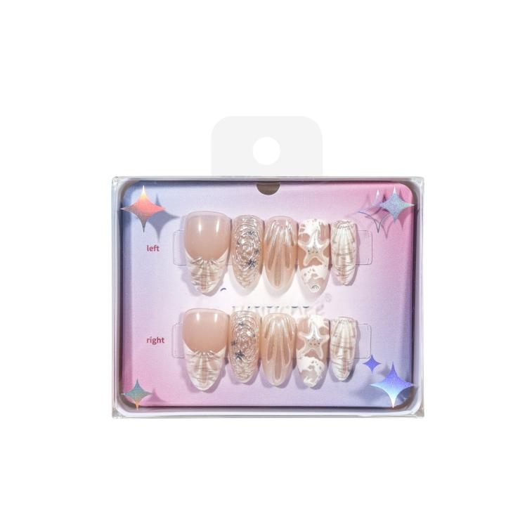 Shiny Series – Glittering Beach Wearable Nails