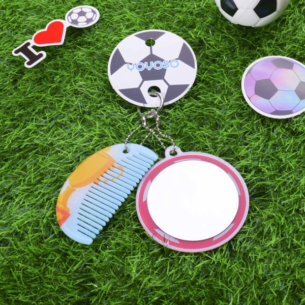 Football Mirror Comb – Red