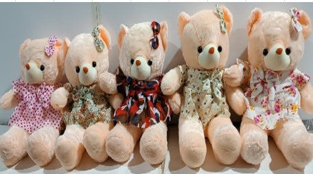 cute bear with dress ( 40 cm )