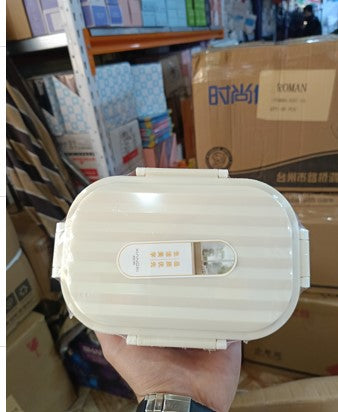 Round white storage box