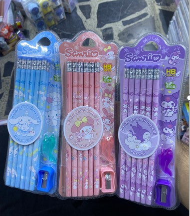multi coarton charachter pen set