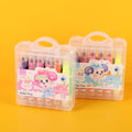 12 Color Bold Bar Large Capacity Watercolor Pencil with Stamp 209