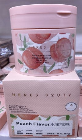 peach flavoer moisturizer pads