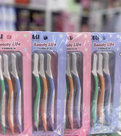 three pcs multi color razor