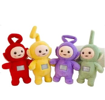 Four teletobys 25 cm