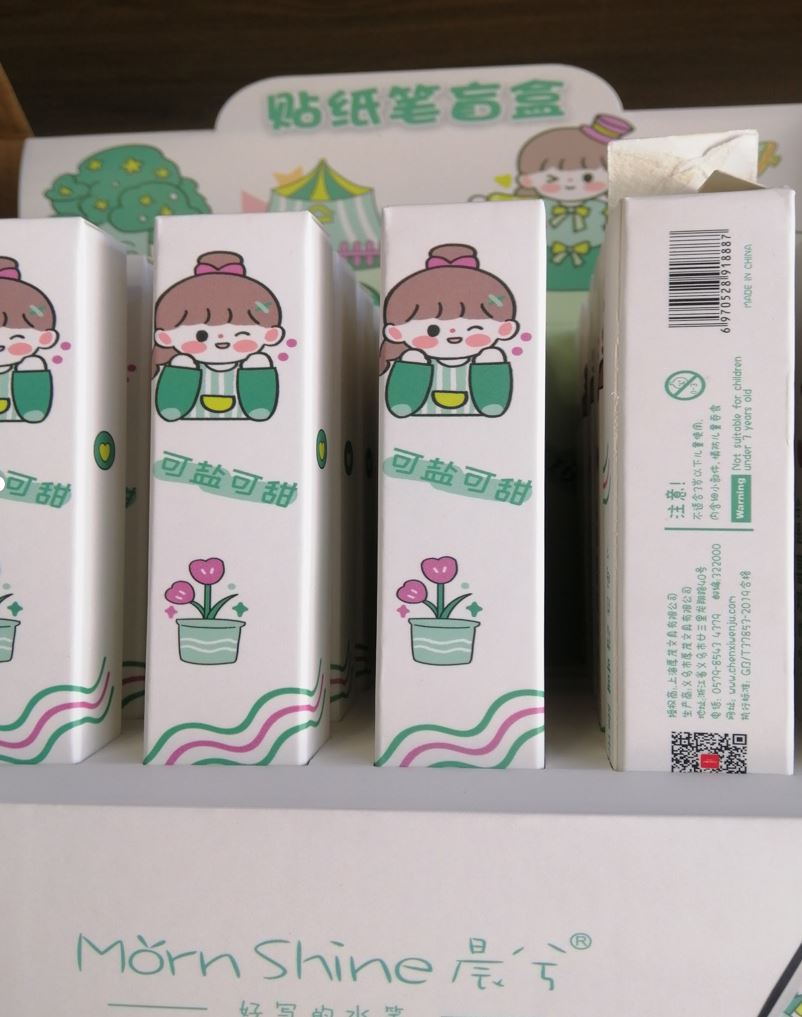 Cute girl sticky notes