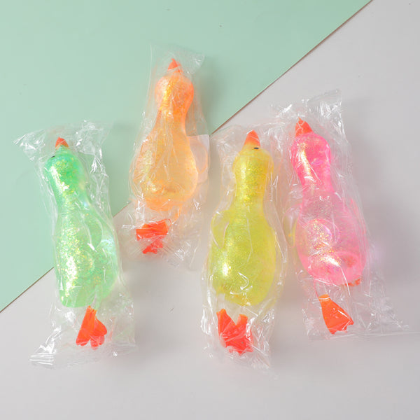 Duck glitter powder decompression toy