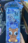 pen case with brwon squishy