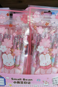 small pink flower pen set