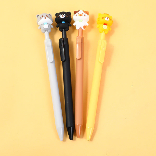 YOYO cat life diary series gel pen with side button-blue
