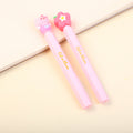 Cherry blossom and cat lipstick gel pen-blue