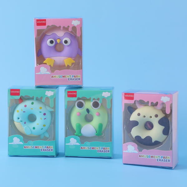 Cute pet donut eraser