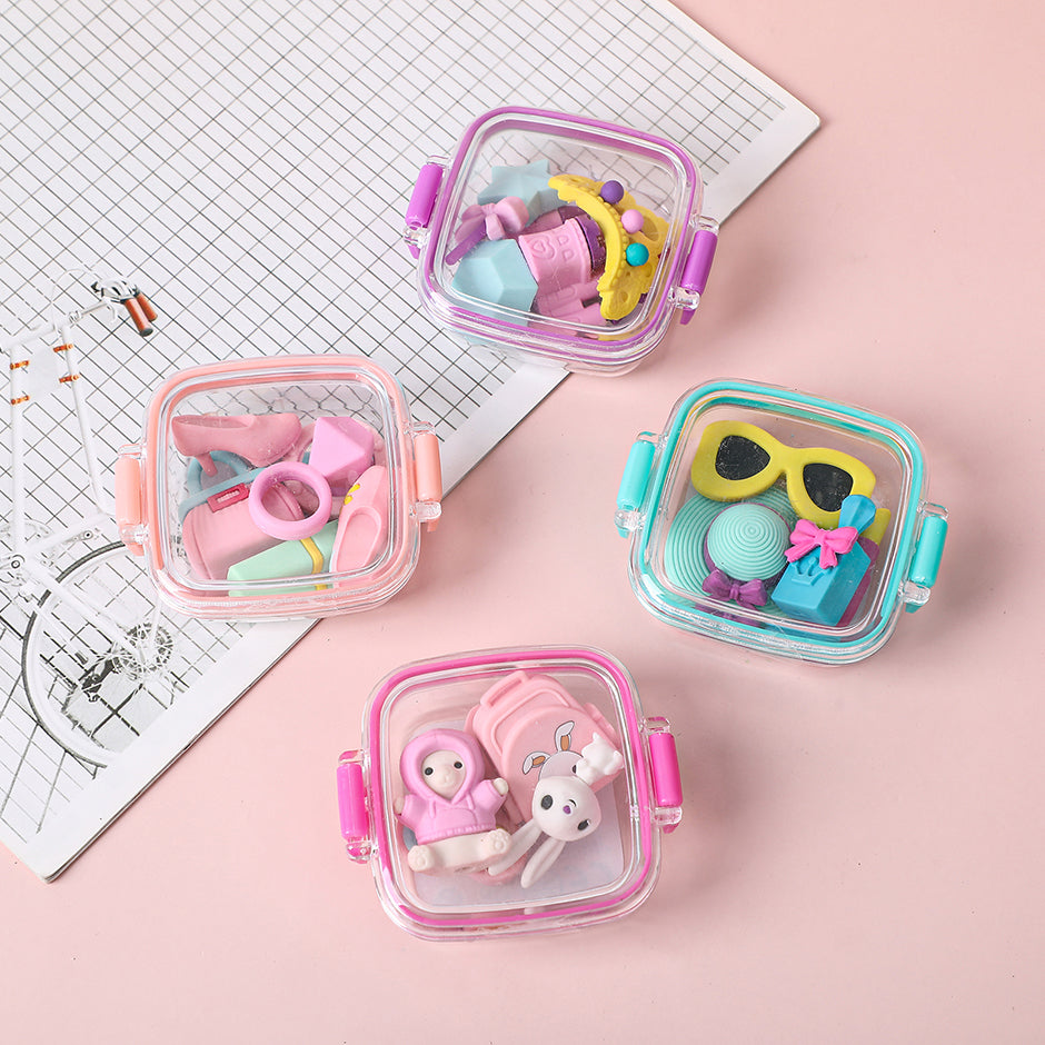 Play house box packed eraser