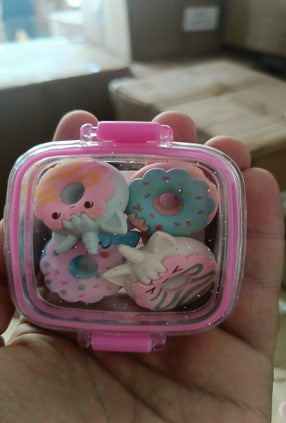 five pcs dount eraser