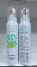 white sun screen spray