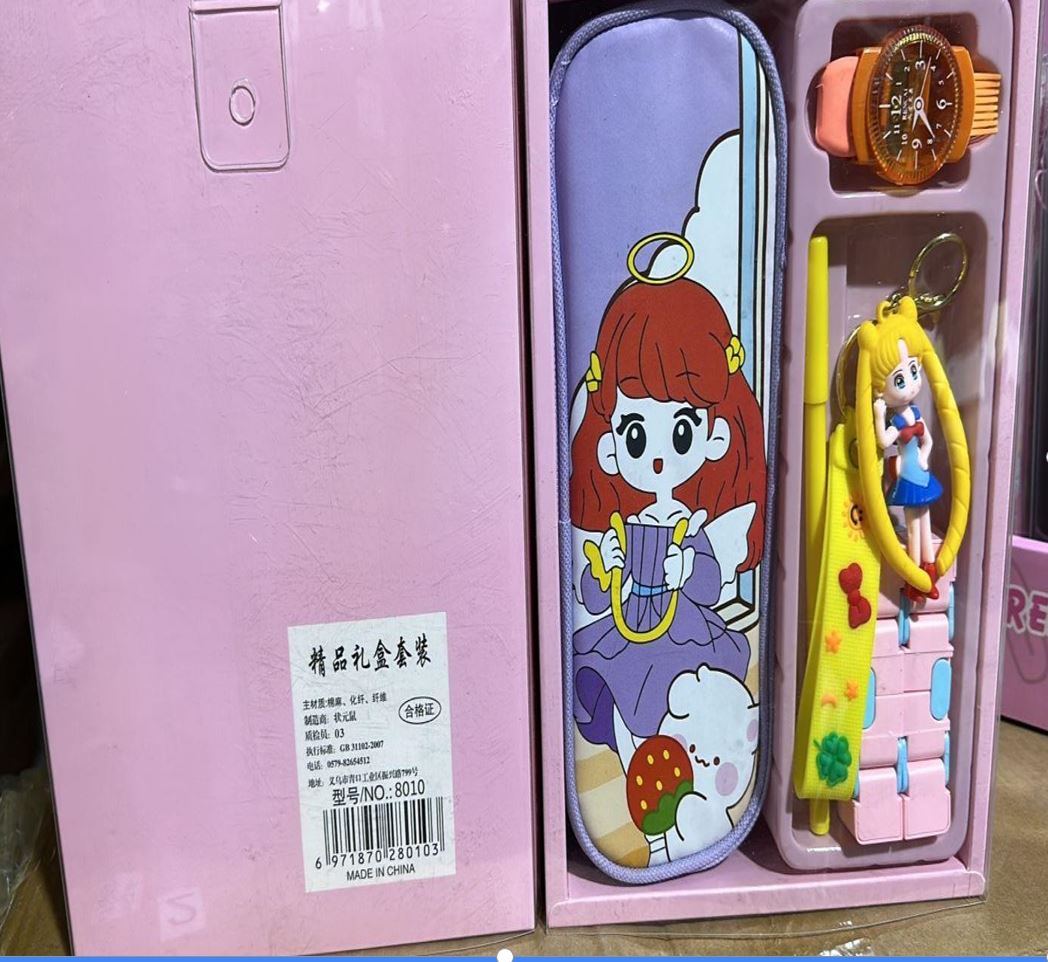 Pen case and chain set