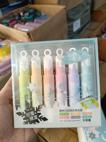 SIX COLOR EYE CARE HIGHLIGHTER