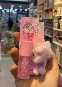 sparkling pink lip gloss