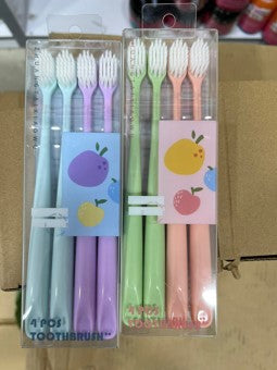 toothbrush 4pcs 2 color set