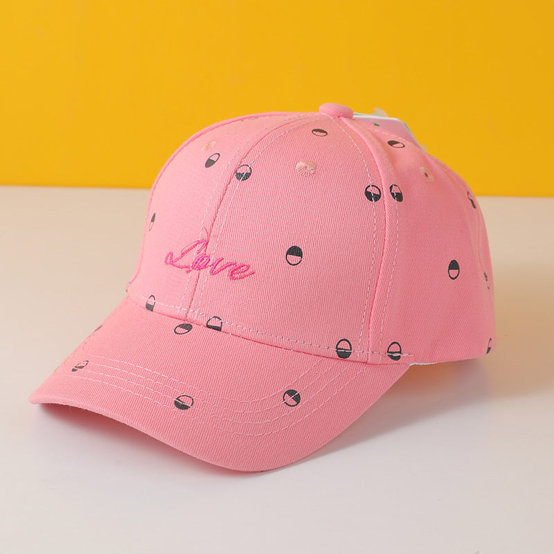 Love printed children's baseball cap-watermelon red