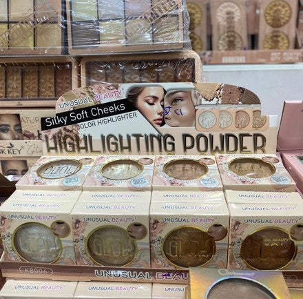 Highlighting powder facial make up