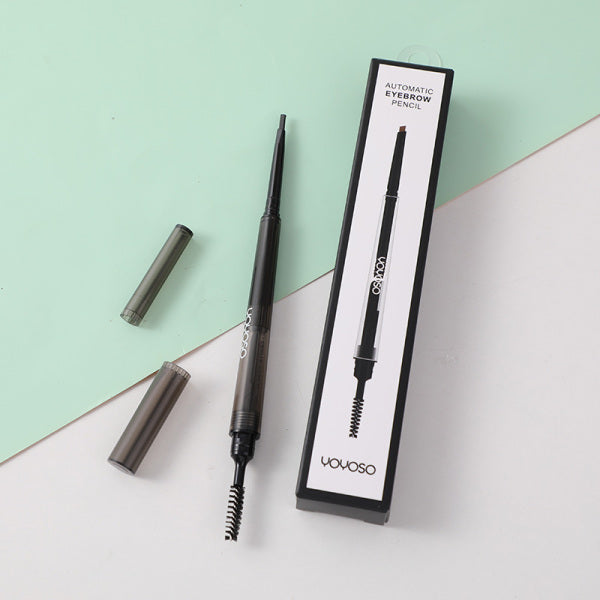 3-in-1 automatic rotating eyebrow pencil-black