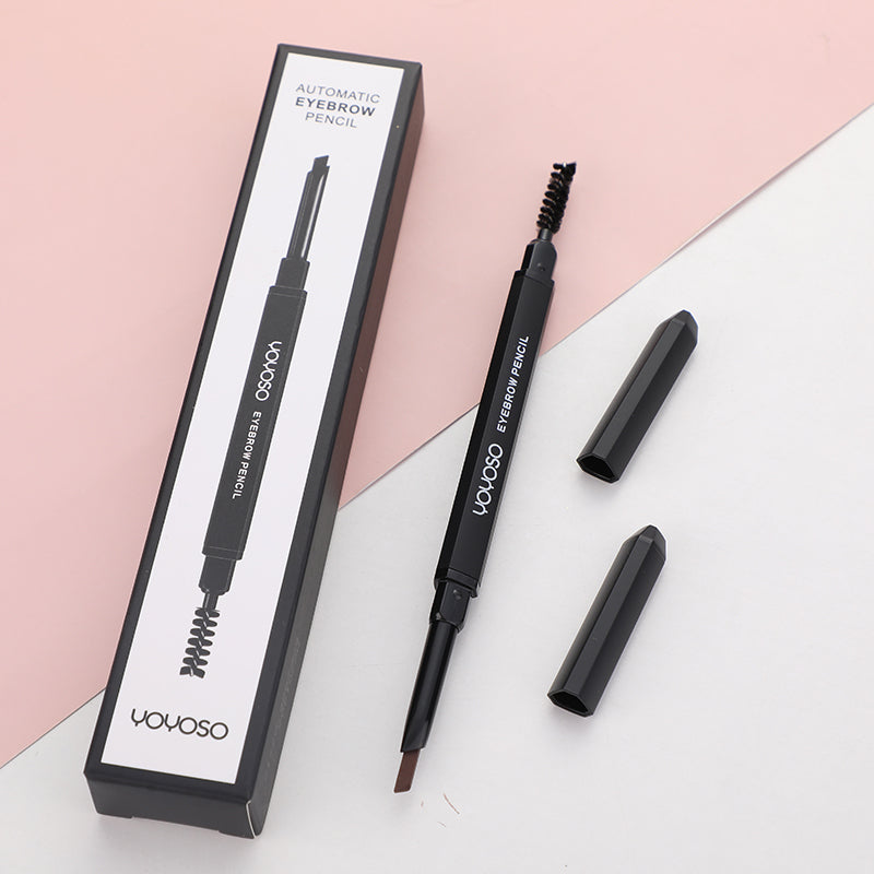 Triangle rod waterproof double-end eyebrow pencil-dark brown