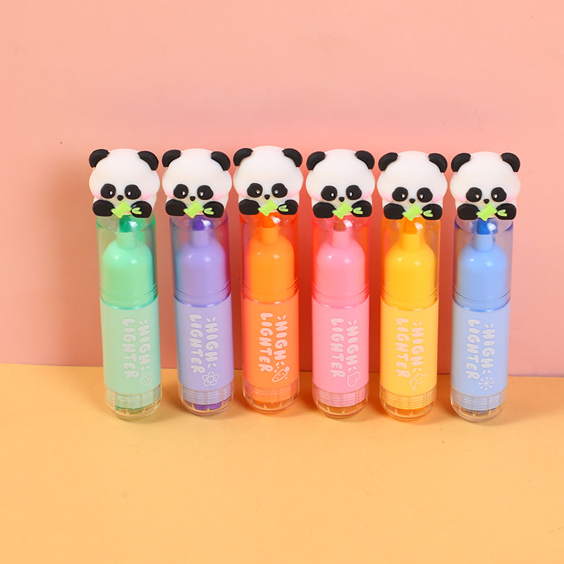 Cute panda highlighter with seal