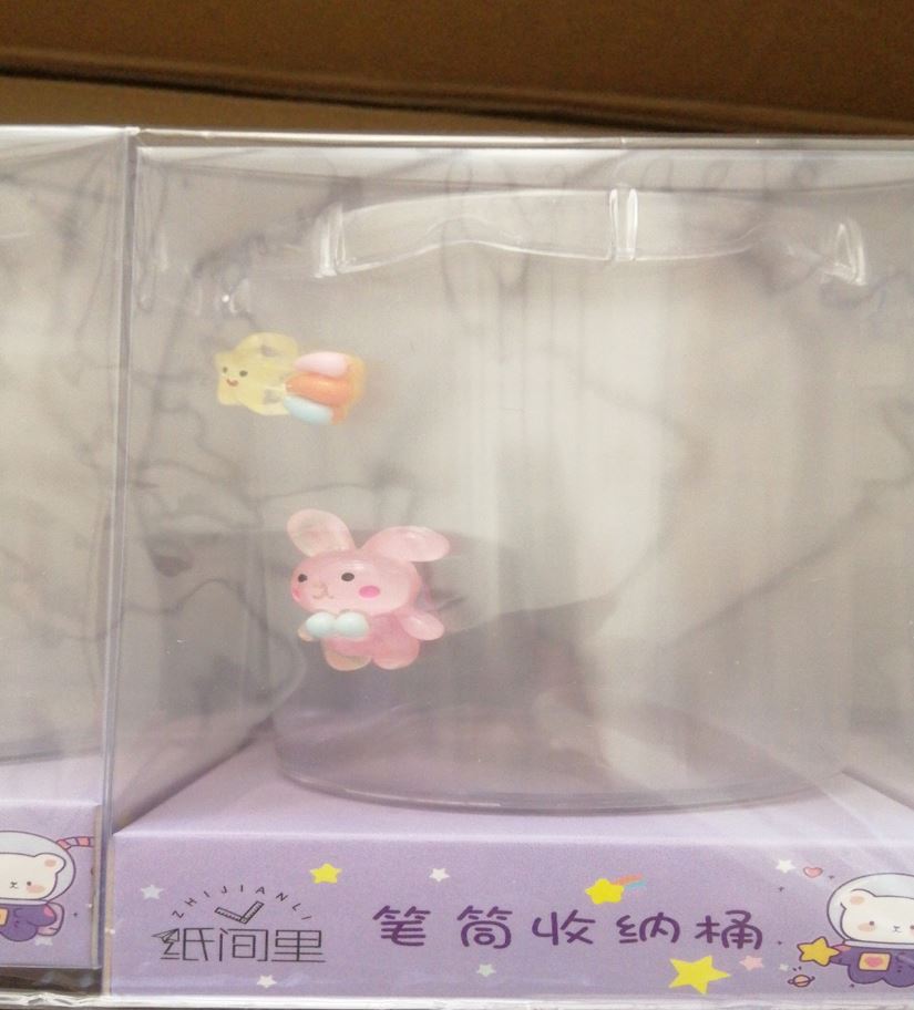 Cute rabbite acrylic pen holder