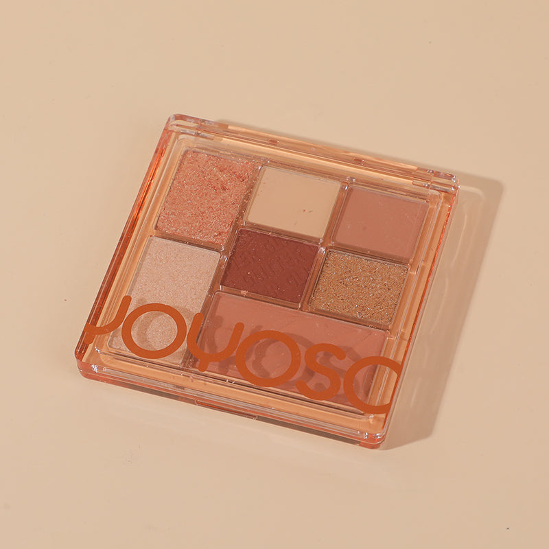 Seven colour eyeshadow palette-03 purple brown